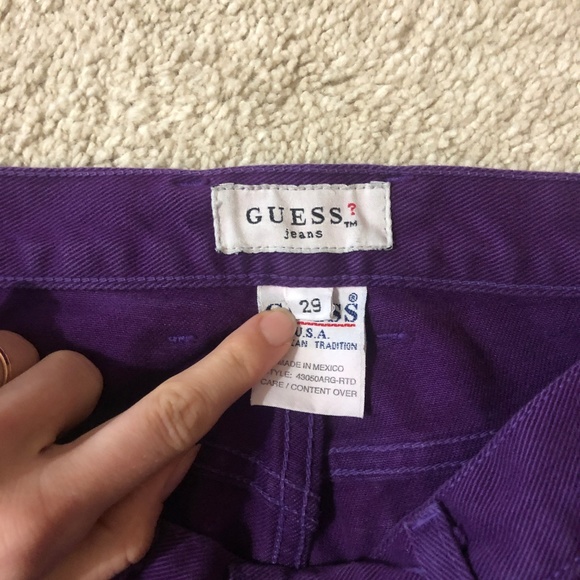 *SOLD* 90s Vintage Guess Triangle Jeans - Picture 7 of 8